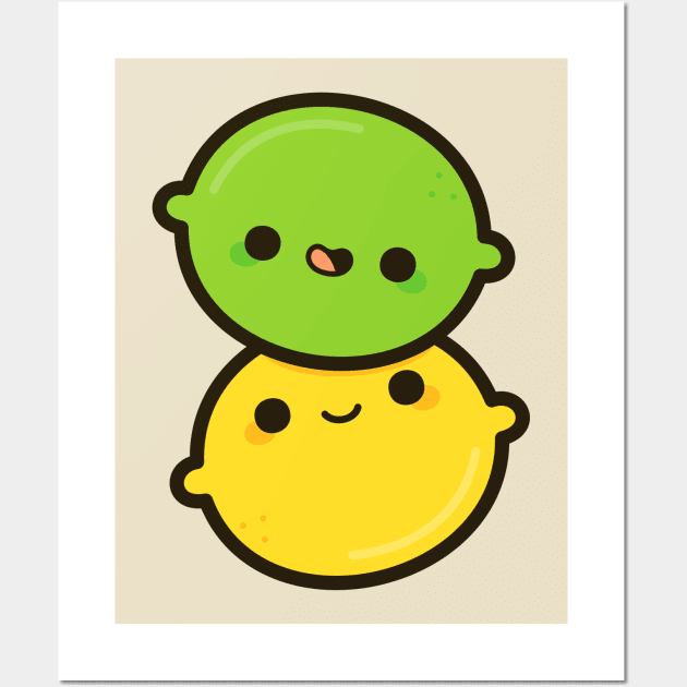 Happy lemon and lime Wall Art by peppermintpopuk